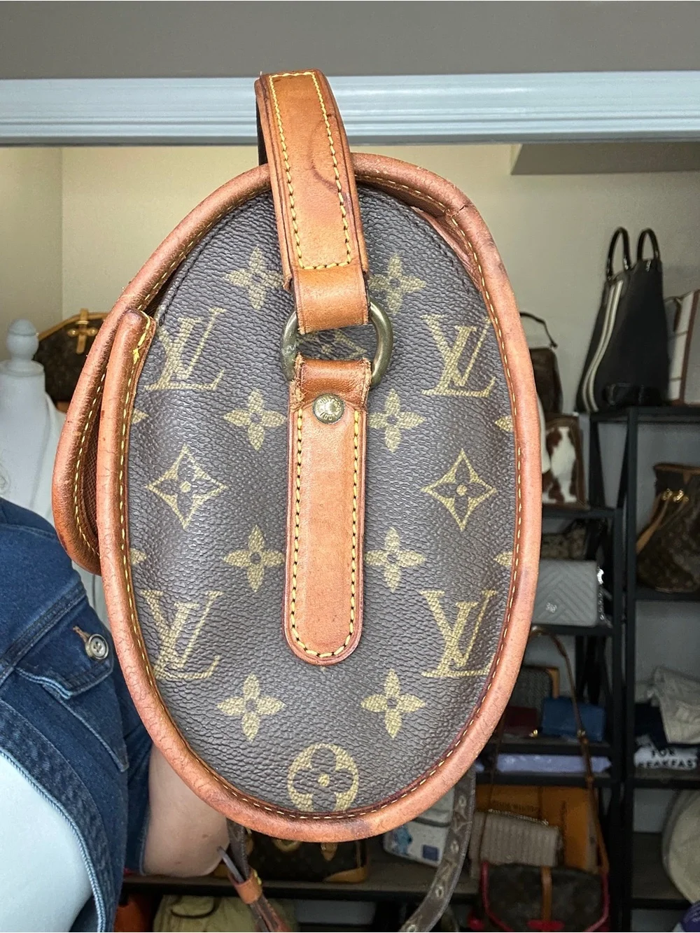 Louis Vuitton Marne GM Monogram Crossbody Bag VI0927 France 1997 COA - Picture 5 of 15